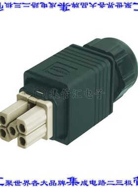 9352320423 09352320423矩形连接器5(4+PE) 母插口黑色插入锁定型