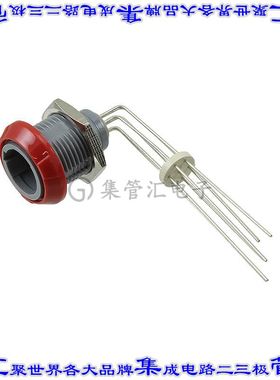 PLB3G220007 圆形连接器7POS插座母插口焊接镀金面板安装通孔直角