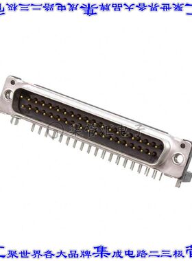 9664627811 09664627811连接器37POS插头公引脚2排D-Sub通孔直角