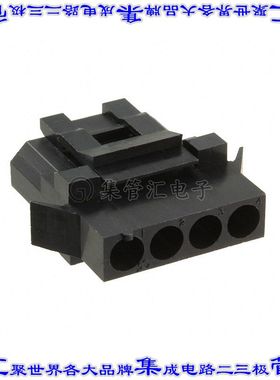 TST04RA00 矩形连接器外壳4POS插座5.08mm黑色面板安装