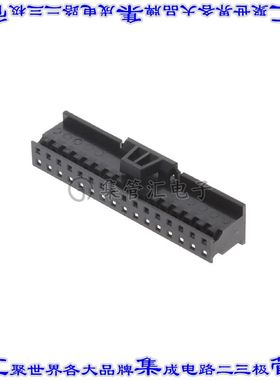 10073599-032LF 矩形连接器外壳32POS插座2排2mm母形插口黑色自由