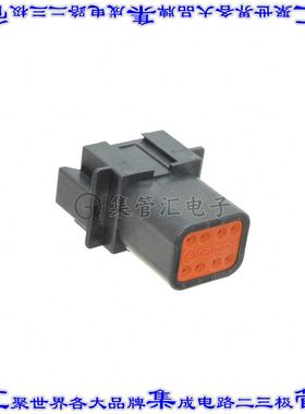 DT04-08PB-C015 矩形连接器外壳8POS插座2排公形引脚黑色自由悬挂