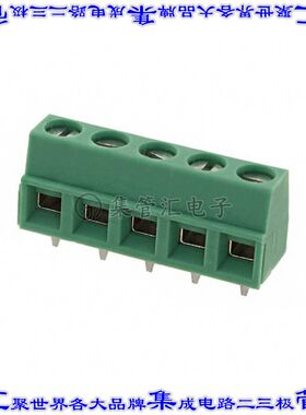 1729047 线对板连接器5POS接线端子5mm通孔水平带板