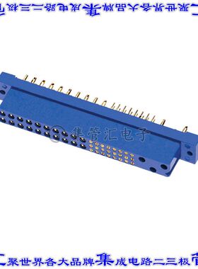 PCIH47F300A1/AA 背板连接器47POS插座母插口通孔蓝色