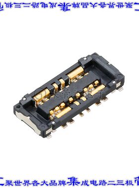 AXF382700 板对板连接器8POS插口中央触点带2排表贴SMD镀金