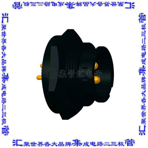 CC-03PMMP-LC7001 圆形连接器3POS插座公形引脚焊接镀金面板安装