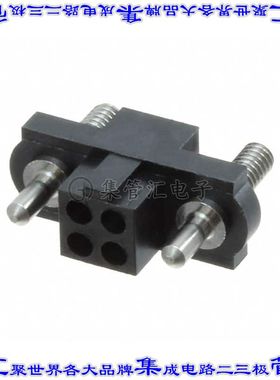 M80-4170498 矩形连接器外壳4POS插座2排2mm母形插口黑色面板安装