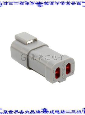 AT04-4P-SS01 矩形连接器外壳4POS插座2排公形引脚灰色自由悬挂