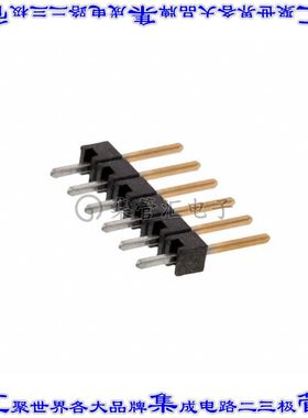 5-146281-6 针座连接器6POS分离式2.54mm公形插针通孔直针镀金