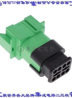 AT04-08PC-SR2GN 矩形连接器外壳8POS插座2排公形引脚绿色自由悬