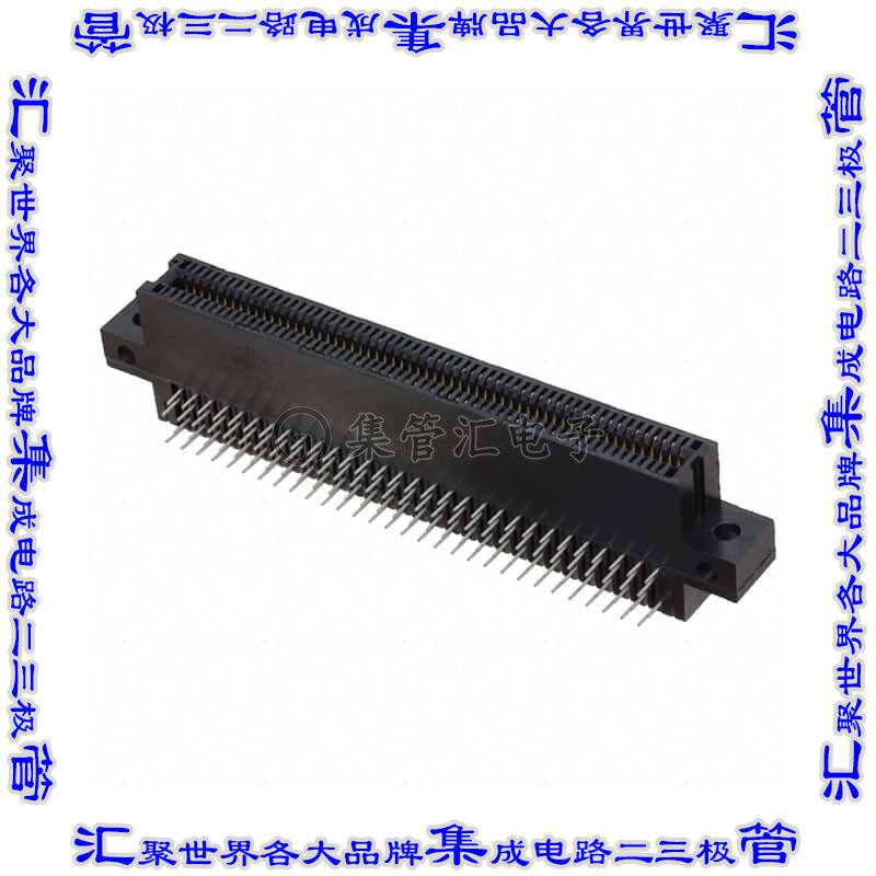 RCB60DHAS 卡边缘连接器120POS母头2排1.27mm黑色镀金