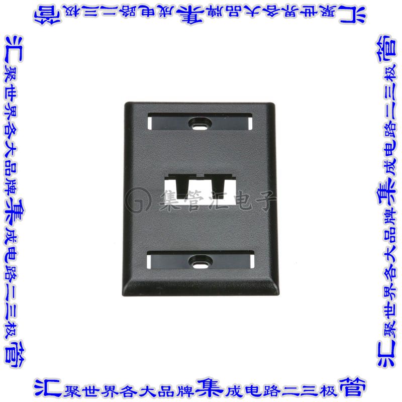 CFPL2BLY 接插件连接器FACEPLATE, 2 PORT, SINGLE GANG,