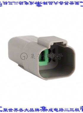 AT04-4P 矩形连接器外壳4POS插座2排公形引脚灰色自由悬挂
