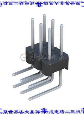 PEC03DBBN 针座连接器6POS分离式2排2.54mm公形插针通孔直角锡