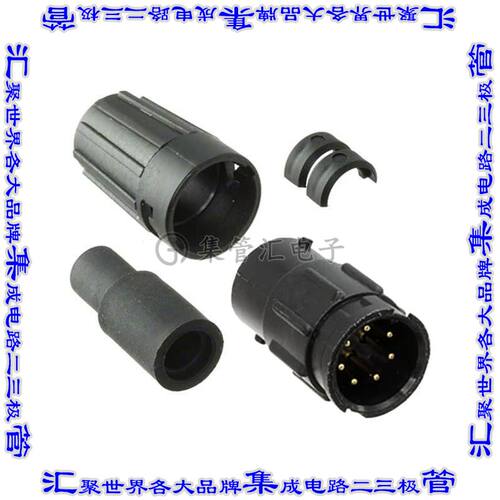 8282-7PG-513 圆形连接器7POS插座公形引脚焊杯镀金自由悬挂