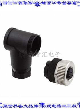 1404423 圆形连接器12POS插座母插口焊杯镀金自由悬挂直角