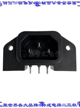 703W-00/52 电源接入连接器3POS插座公型片状插脚IEC320-C14面板