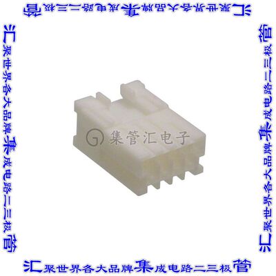 316088-1 矩形连接器外壳4POS插座2.5mm公形引脚天然色自由悬挂