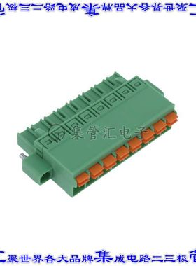 1754856 端子块连接器8POS插头母插口5.08mm绿色自由悬挂