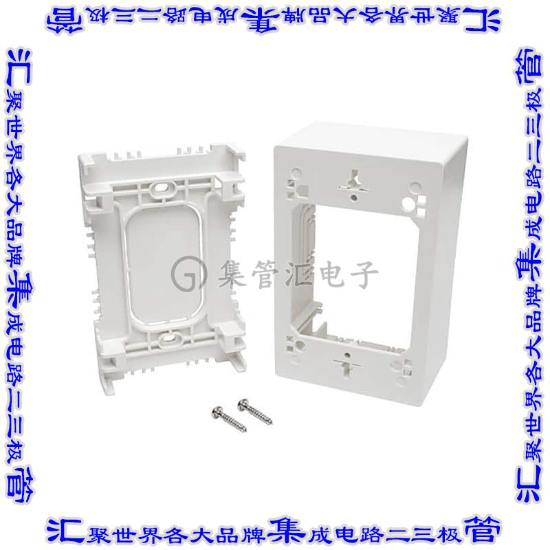 N080-SMB1-WH 接插件连接器SINGLE-GANG SURFACE-MOUNT JUNCTI