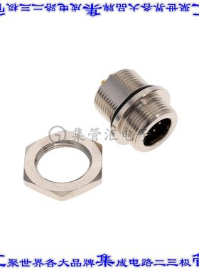 BSD-08RMMS-SC7001 圆形连接器8POS插座公形引脚焊接镀金面板安装