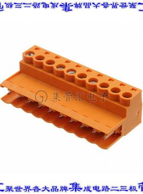 1627450000 端子块连接器10POS插头公引脚5.08mm橙色自由悬挂