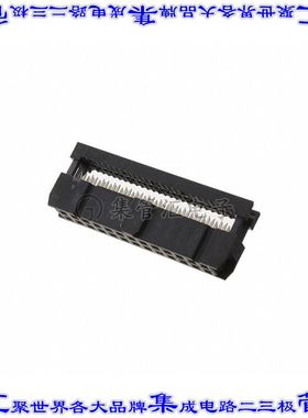 FCS-26-SG 矩形连接器26POS插口2排2.54mm母插口黑色IDC镀金自由