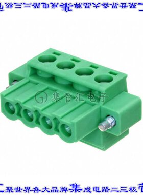1805327 端子块连接器4POS插头母插口5.08mm绿色自由悬挂
