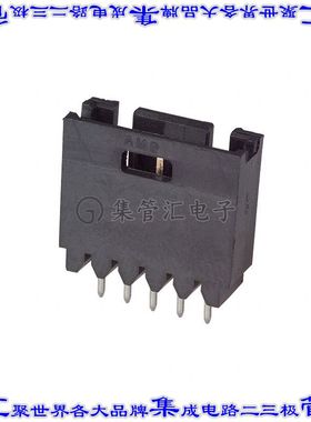 5-103414-3 针座连接器5POS接头2.54mm公形插针通孔直针镀金