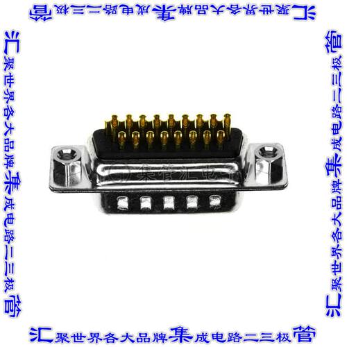 180-M26-103L011 连接器26POS插头公引脚3排D-Sub高密度面板安装