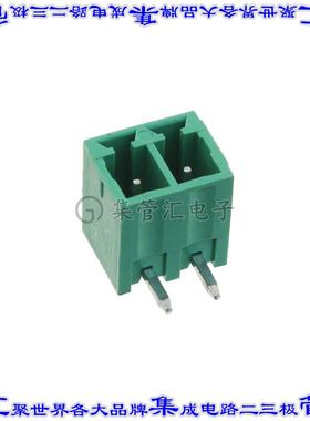 OSTOQ023251 端子块连接器2POS接头公引脚带罩3.81mm90DEG焊接