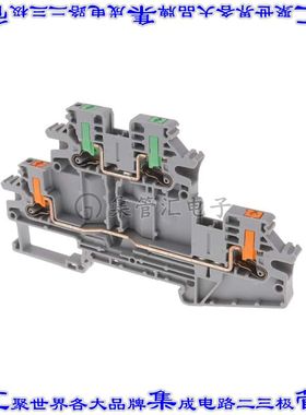 1088773 端子块连接器4POS馈通式2排5.2mm灰色橙色12-26AWG