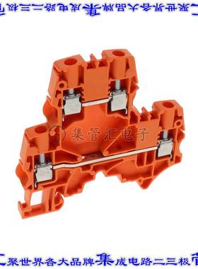 1SNK506230R0000 端子块连接器4POS馈通式2排6.0mm橙色10-24AWG