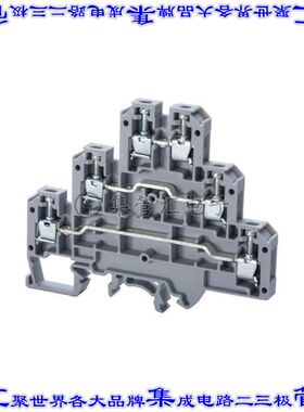 CTL2.5U 端子块连接器6POS馈通式3排6.0mm灰色12-22AWG