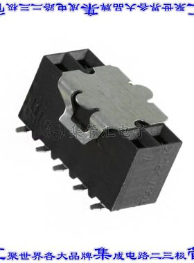 5-147105-5 针座连接器10POS插座2排2.54mm母形插口表贴SMD镀金