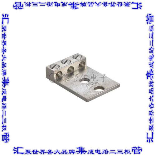 LAM3B1/0-38-6Y 接插件连接器CONN TERM RECT LUG 1/0-14AWG 3/8