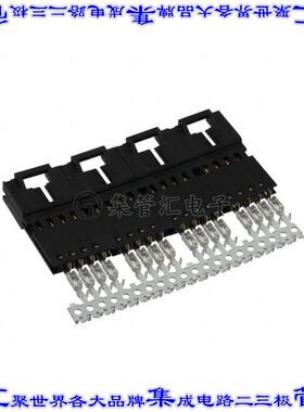 5-103948-3 矩形连接器4POS插头2.54mm公引脚黑色IDC镀金自由悬挂