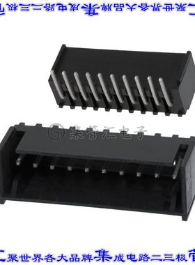 3-644803-0 针座连接器10POS接头2.54mm公形插针通孔直角锡