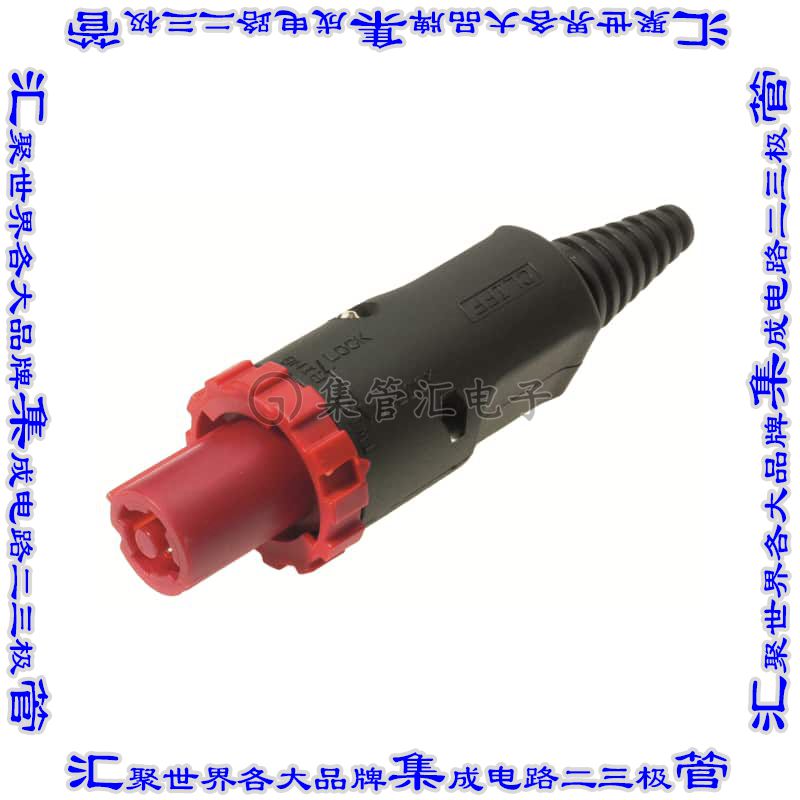 FCR2067 圆形连接器4(3电源+PE)插头公引脚螺钉镀金自由悬挂