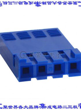 65240-004LF 矩形连接器外壳4POS插座2.54mm母形插口蓝色自由悬挂