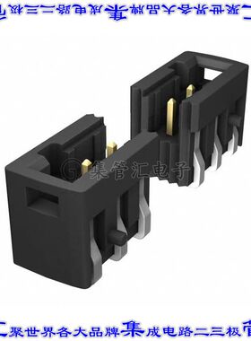 XW4K-06A1-V1 端子块连接器6POS接头公引脚带罩2.54mm黑色垂直表