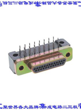 MDM-25PCBR-L61 连接器25POS插头公引脚2排D-TYPE型面板安装通孔