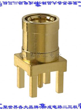 142134 同轴连接器SMB插头母形插口焊接50欧姆通孔