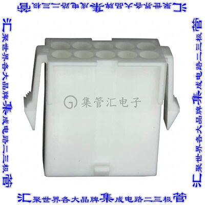 794942-1 矩形连接器外壳10POS插座2排4.14mm天然色面板安装