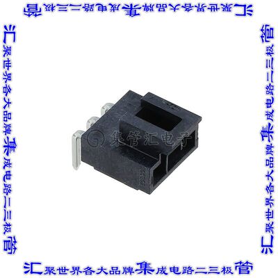 1053131203 针座连接器3POS接头2.5mm公形插针通孔直角镀金