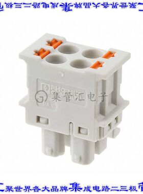 2201780 端子块连接器4POS插头母插口2排5mm灰色自由悬挂