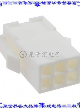 794940-1 矩形连接器外壳6POS插座2排4.14mm天然色面板安装