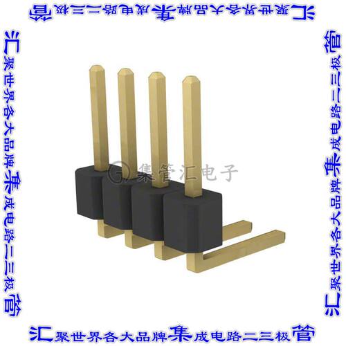 PRPC004SBBN-M71RC 针座连接器4POS分离式2.54mm公形插针通孔直角