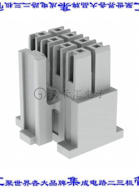 IPD1-04-D 矩形连接器外壳8POS插座2排2.54mm母形插口白色自由悬