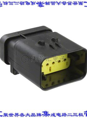 776539-3 矩形连接器外壳12POS插座2排4.5mm公形引脚黑色自由悬挂